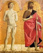 Sts Sebastian and John the Baptist Piero della Francesca